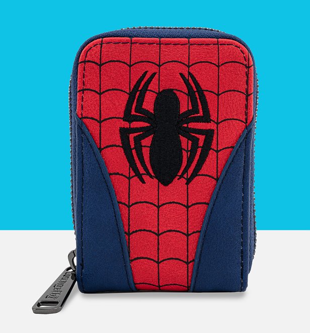 Loungefly Marvel Spider Man Classic Cosplay Zip Around Wallet Loungefly Marvel Spider Man Classic Cosplay Zip Around Wallet