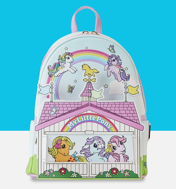 Loungefly My Little Pony 40th Anniversary Stable Mini Backpack