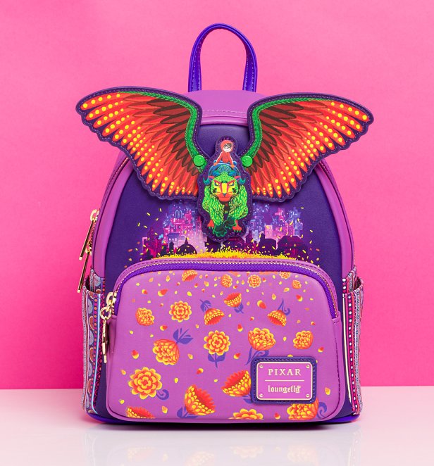 Loungefly Pixar Coco Miguel Rides Pepita Mini Backpack