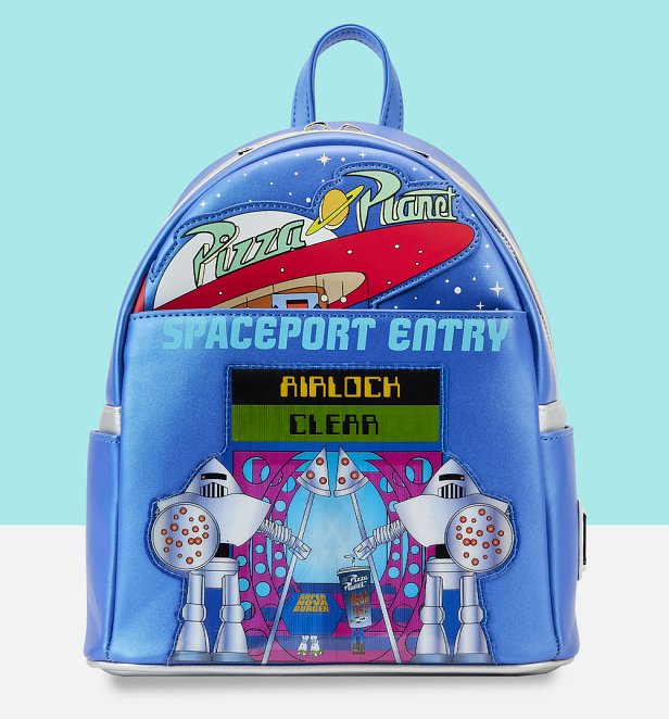 Loungefly Pixar Toy Story Pizza Planet Space Entry Mini Backpack Loungefly Pixar Toy Story Pizza Planet Space Entry Mini Backpack