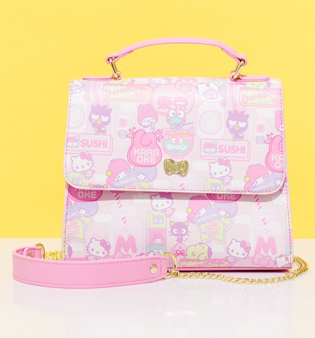 Loungefly Sanrio Kawaii City Signs Crossbody Bag