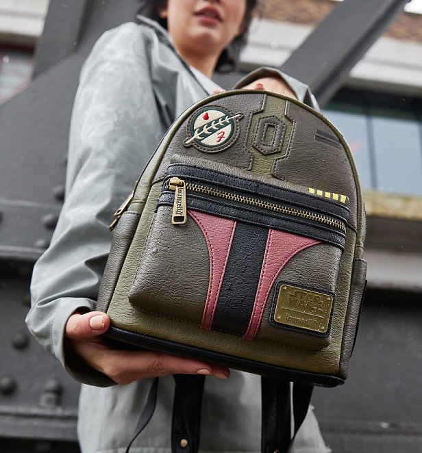 Loungefly Star Wars Boba Fett Mini Backpack Loungefly Star Wars Boba Fett Mini Backpack