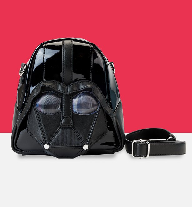Loungefly Star Wars Darth Vader Figural Helmet Crossbody Bag Loungefly Star Wars Darth Vader Figural Helmet Crossbody Bag