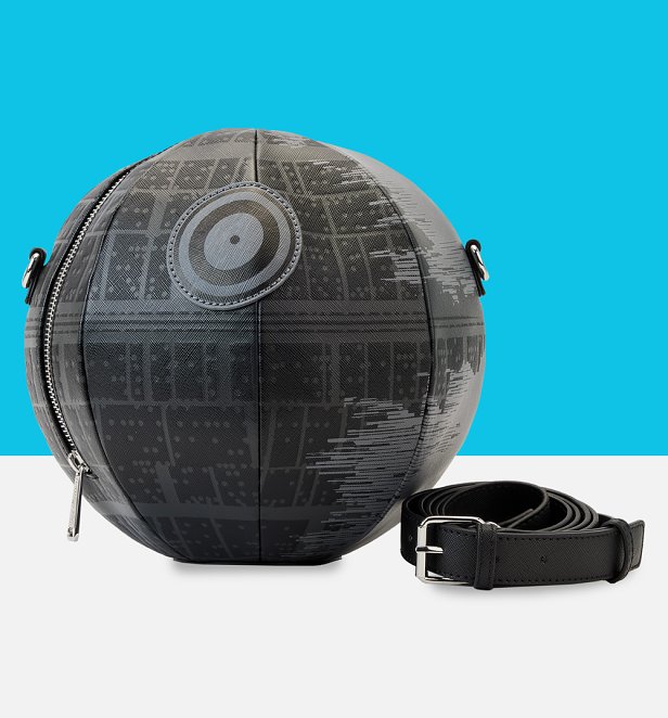 Loungefly Star Wars Return Of The Jedi 40th Anniversary Death Star Figural Crossbody Bag