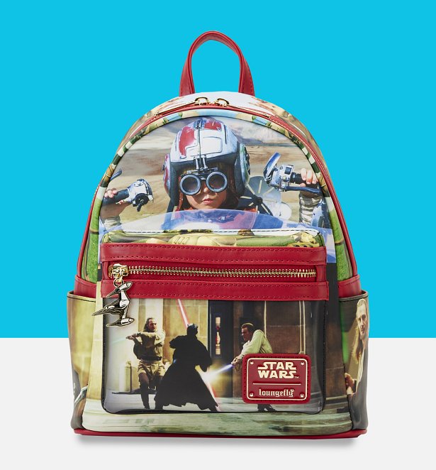 Loungefly Star Wars Scenes Series Phantom Menace Mini Backpack Loungefly Star Wars Scenes Series Phantom Menace Mini Backpack