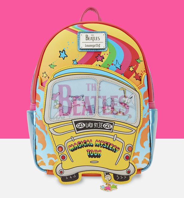 Loungefly The Beatles Magical Mystery Tour Bus Mini Backpack Loungefly The Beatles Magical Mystery Tour Bus Mini Backpack