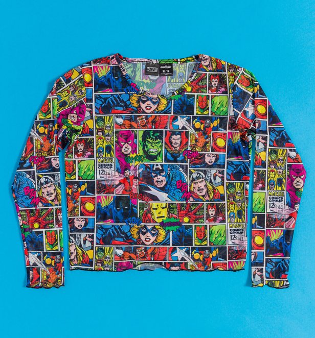 Marvel The Avengers Comic Mesh Top from Cakeworthy