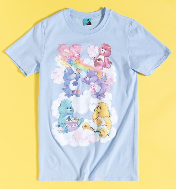 Care Bears Sweet Treats Clouds Sky Blue T-Shirt