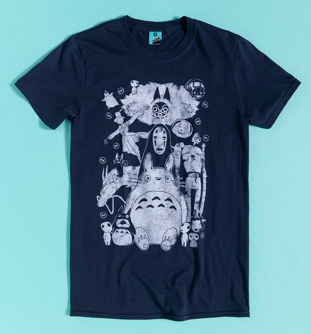 Ghibli Gang Navy T-Shirt