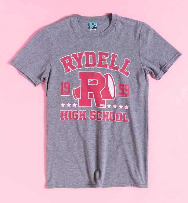 Men's Grease Rydell High School Athletic Grey Marl T-Shirt Men's Grease Rydell High School Athletic Grey Marl T-Shirt