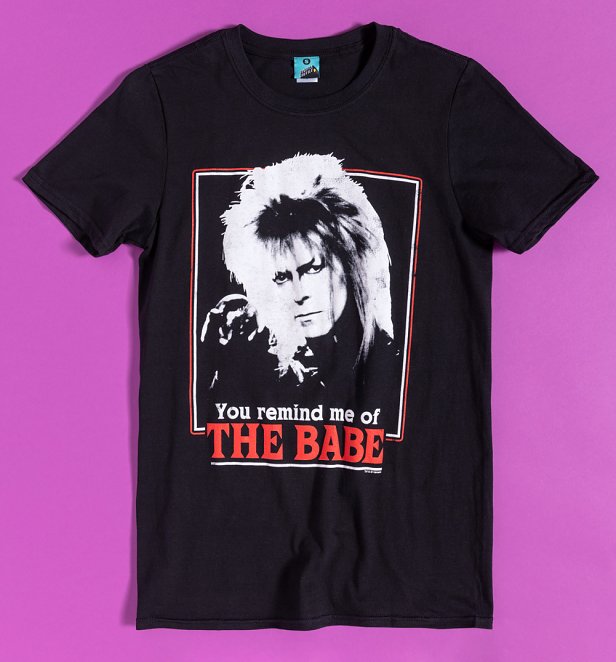 Men's Labyrinth Retro You Remind Me Of The Babe Black T-Shirt Men's Labyrinth Retro You Remind Me Of The Babe Black T-Shirt