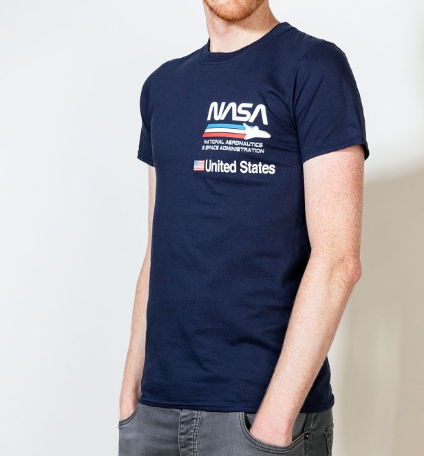 Navy NASA Aeronautics Navy T-Shirt