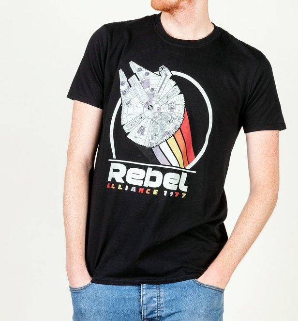 Men's Star Wars Rebel Alliance 1977 Black T-Shirt