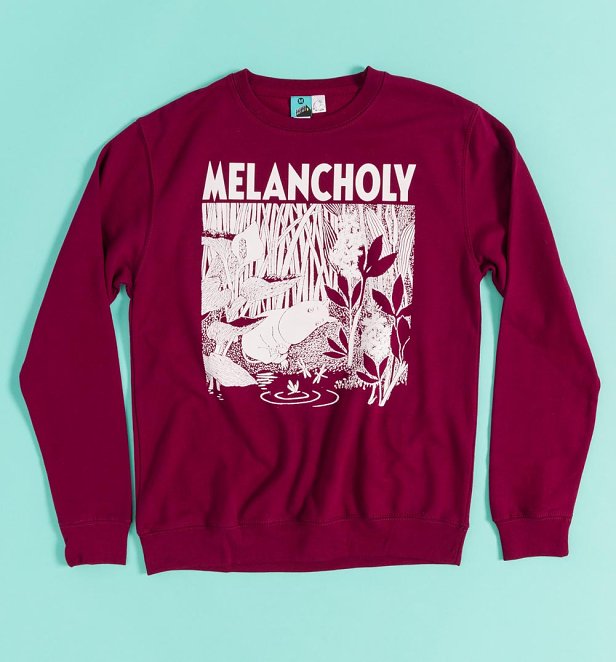 Moomin Melancholy Burgundy Sweater