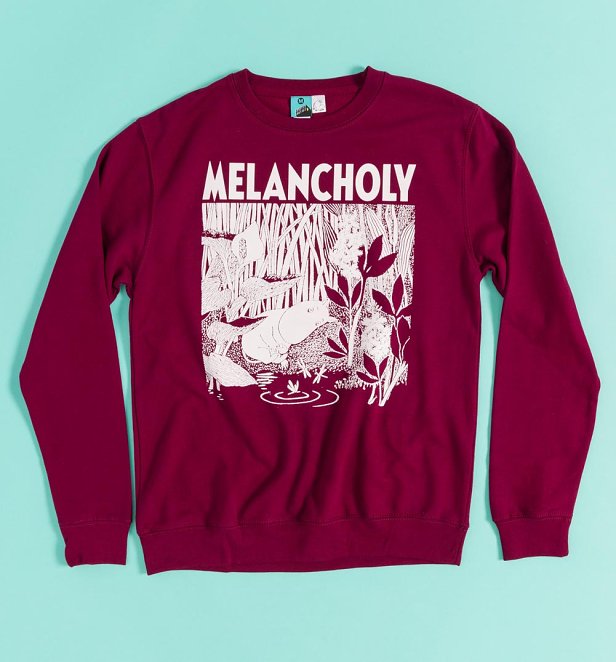Moomin Melancholy Burgundy Sweater Moomin Melancholy Burgundy Sweater