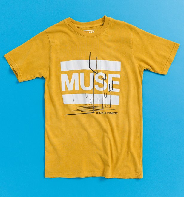 Muse Origin Of Symmetry Yellow Vintage Wash T-Shirt