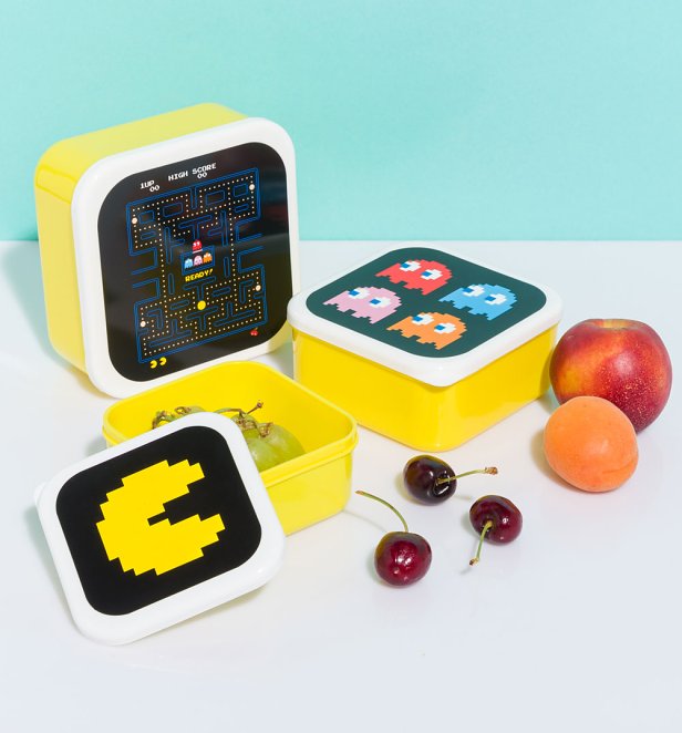 Pac-Man Set of Three Snack Boxes Pac-Man Set of Three Snack Boxes