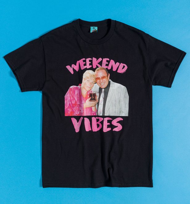 Pat And Frank Weekend Vibes Black T-Shirt Pat And Frank Weekend Vibes Black T-Shirt