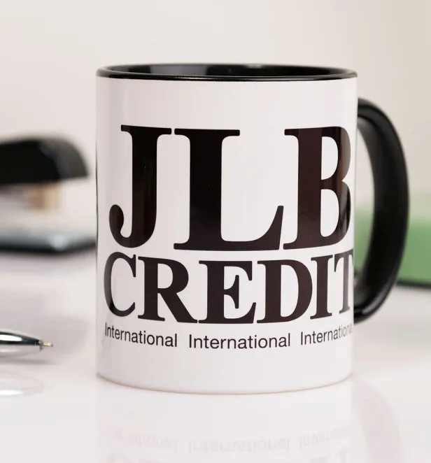 Peep Show Inspired JLB Credit Black Handle Mug