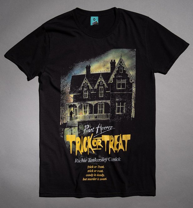 Point Horror Trick Or Treat Black T-Shirt