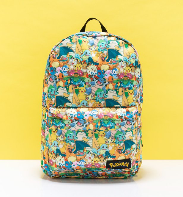 Pokemon-Figuren aller Print Rucksack