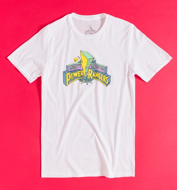 Power Rangers 90s White T-Shirt