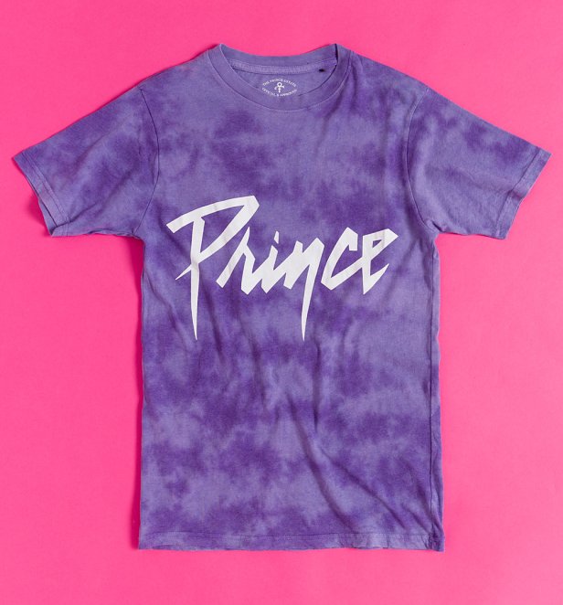 Prince Purple Rain Washed Purple T-Shirt with Back Print