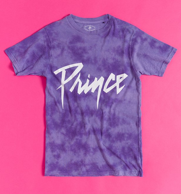 Prince Purple Rain Washed Purple T-Shirt with Back Print Prince Purple Rain Washed Purple T-Shirt with Back Print