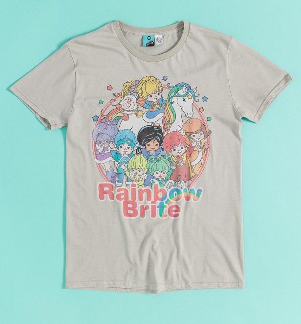 Rainbow Brite And The Colour Kids Gang Grey T-Shirt