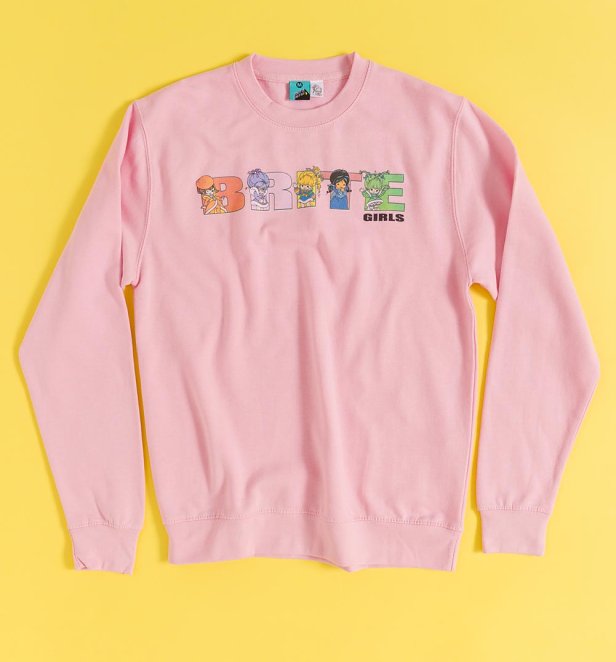 Rainbow Brite Girls Pink Sweater