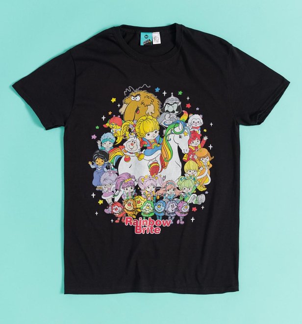 Rainbow Brite Heroes And Villains Black T-Shirt