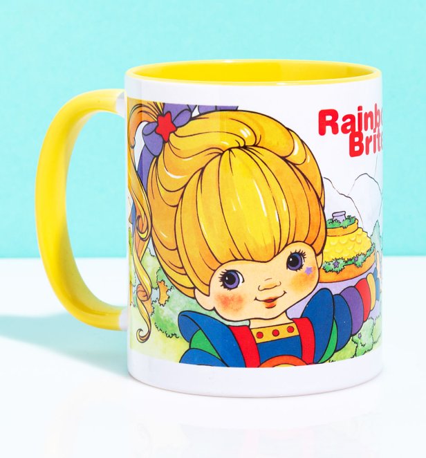 Rainbow Brite Scene Yellow Handle Mug