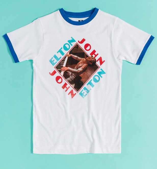 Retro Elton John Ringer T-Shirt Retro Elton John Ringer T-Shirt