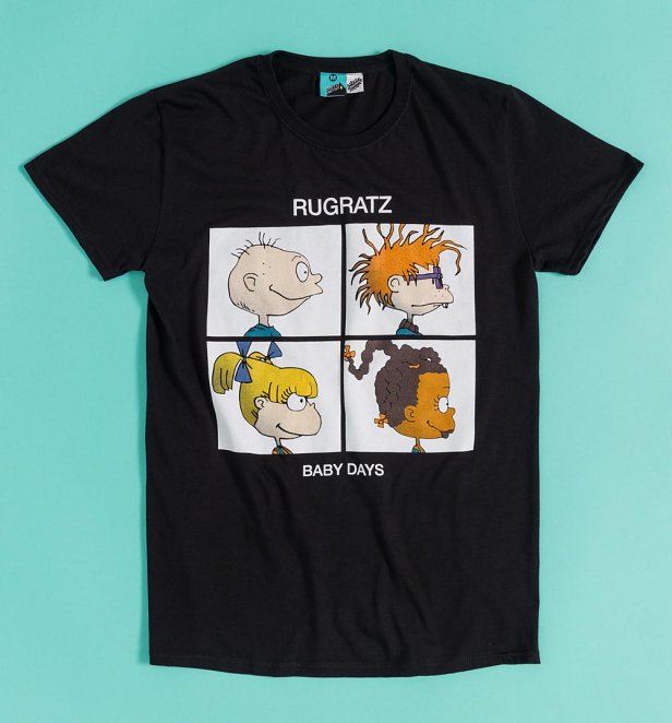Rugrats Baby Days Black T-Shirt