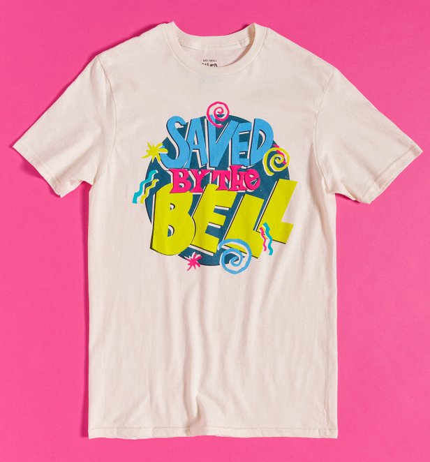 Saved By The Bell Logo Natural T-Shirt Saved By The Bell Logo Natural T-Shirt