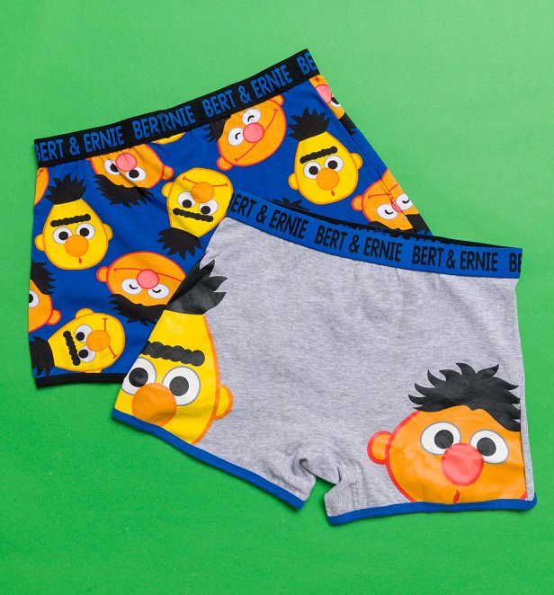 Sesame Street Bert and Ernie 2Pk Boxer Shorts