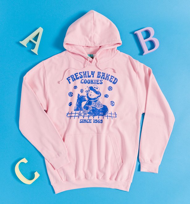 Sesame Street Freshly Baked Cookies Pink Hoodie