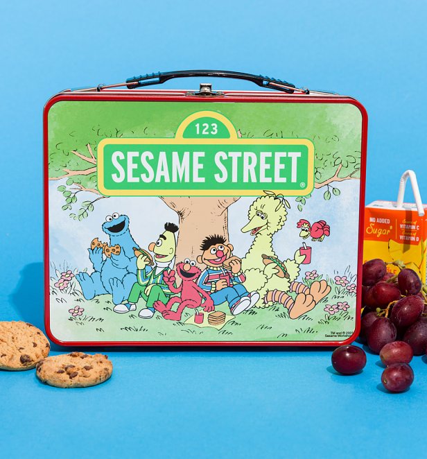 Sesame Street Retro Red Metal Lunch Box