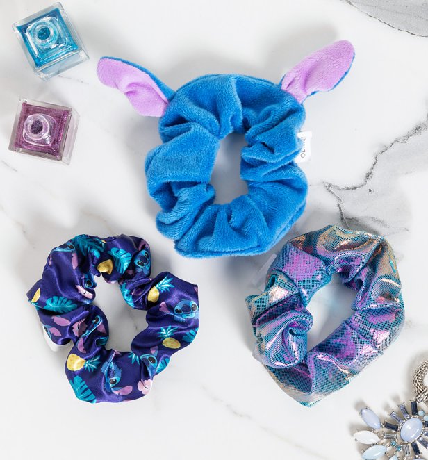 Set of Three Disney Lilo & Stitch Scrunchies