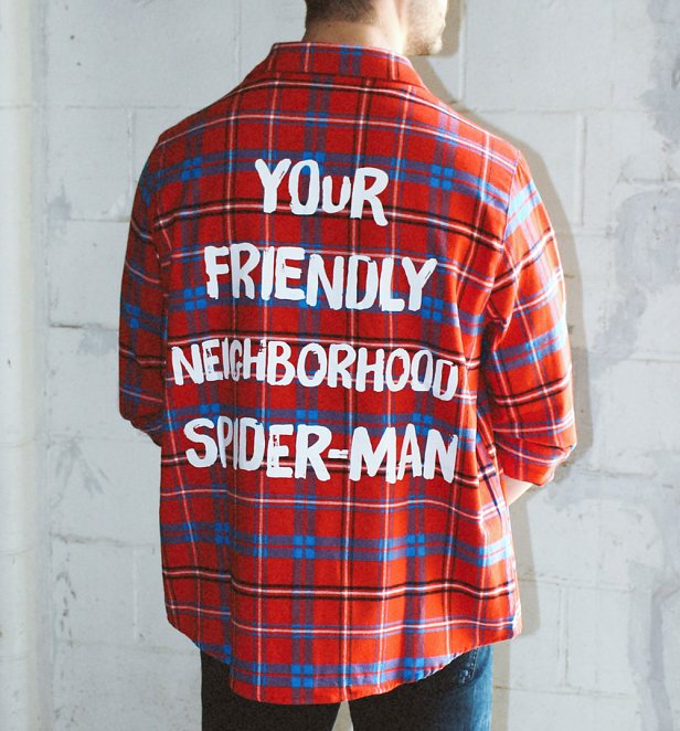 Spider-Man Flannel Shirt from Cakeworthy