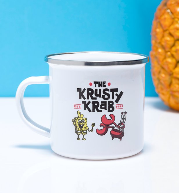 SpongeBob SquarePants The Krusty Krab Enamel Mug SpongeBob SquarePants The Krusty Krab Enamel Mug