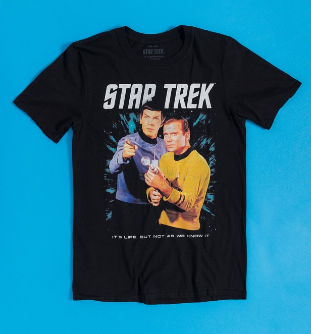 Star Trek It's Life Characters Black T-Shirt Star Trek It's Life Characters Black T-Shirt