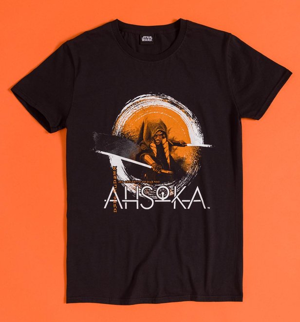 Star Wars Ahsoka Tano Black T-Shirt
