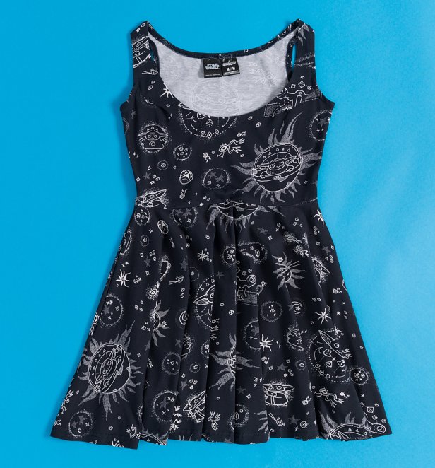Star Wars Grogu All Over Print Dress from Cakeworthy Star Wars Grogu All Over Print Dress from Cakeworthy