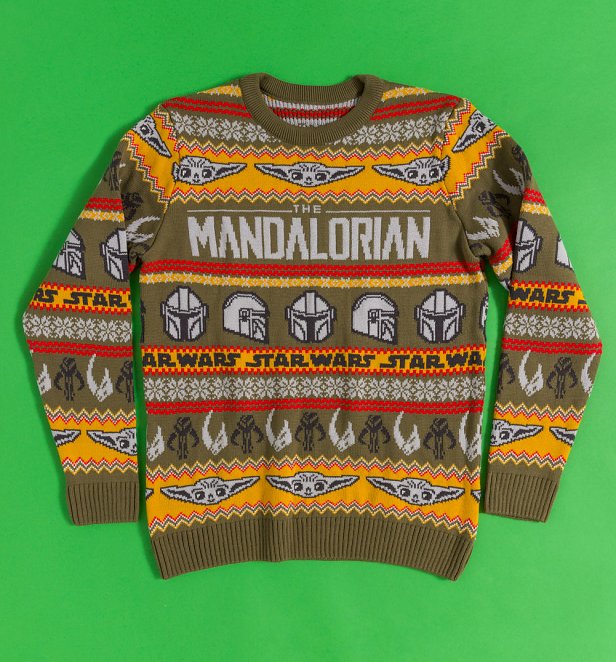 Star Wars The Mandalorian Fair Isle Knitted Jumper