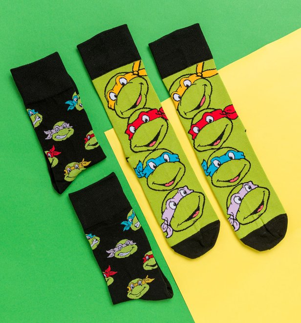 Teenage Mutant Ninja Turtles 2Pk Socks