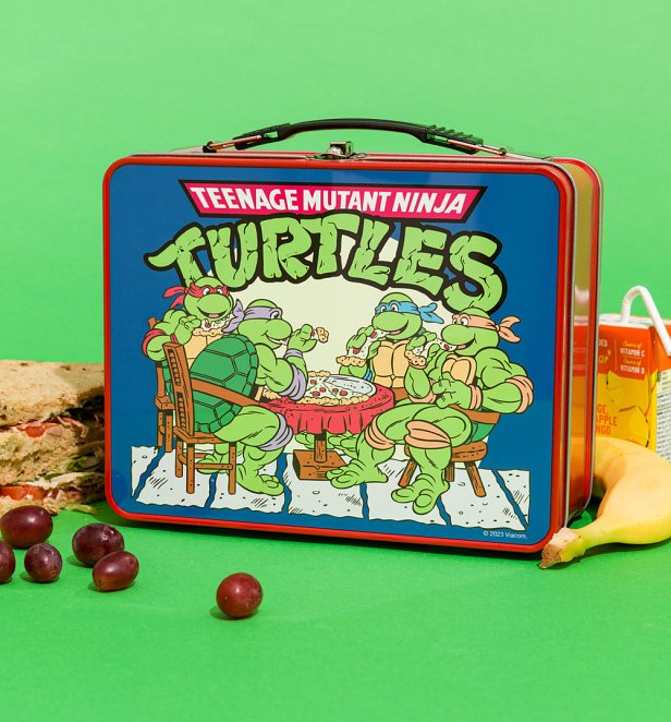 Teenage Mutant Ninja Turtles Retro Red Metal Lunch Box