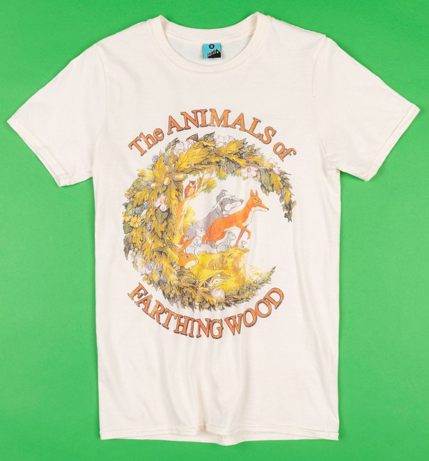 The Animals Of Farthing Wood Ecru T-Shirt The Animals Of Farthing Wood Ecru T-Shirt