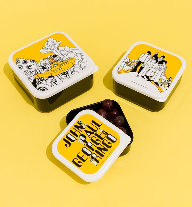 The Beatles Yellow Submarine Set Of Three Snack Boxes