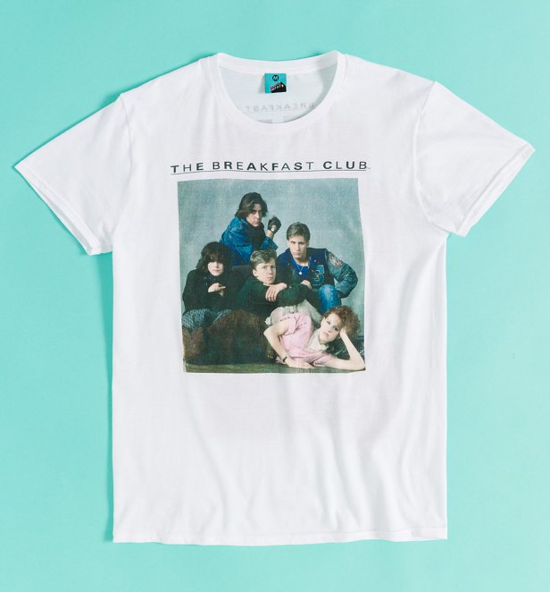 The Breakfast Club Movie Collage White T-Shirt